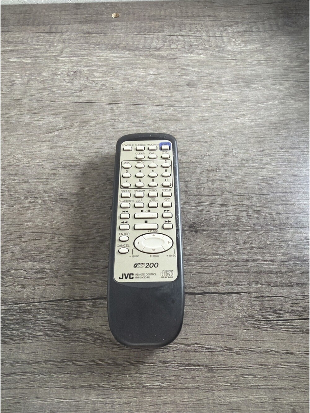 OEM JVC RM-SX334U CD Player Remote Control XL-MC334 XL-MC334BK Tested Genuine